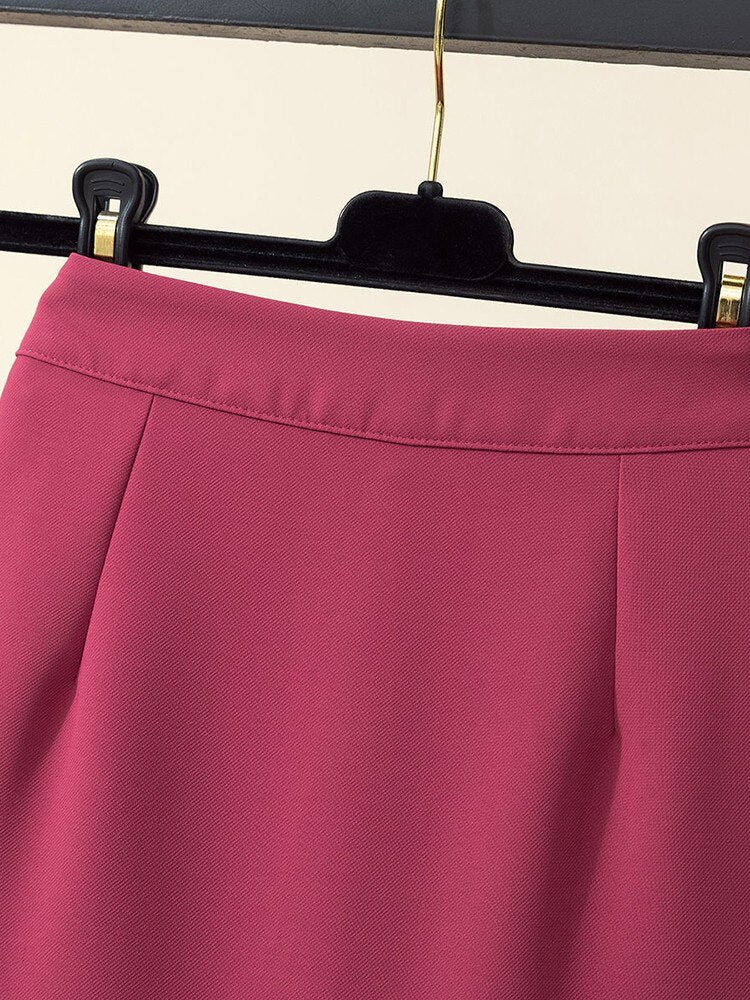 High Street Elegant Women Fishtail Skirt Summer Korean Style High Waist Wrap Hip Mini Short Skirt