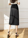 High Waist Women Summer Fashion Korean Style Solid Color All-match Ladies Elgant Long Pencil Skirts