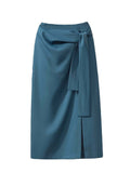 High Waist Split Women Summer Office Lady All-match Irregular Hip Wrap Skirts