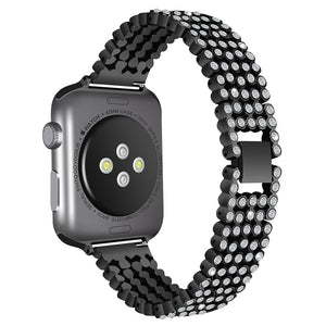 Diamond Strap for Apple Watch Band 7 6 41mm 45mm 38/42mm 40/44mm Jewelry Bracelet for iWatch Series 7 SE 5 3 Metal Bands