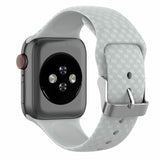 3D Texture Strap for Apple watch band 44mm 40mm Sport Silicone belt watchband bracelet iWatch 38mm 42mm series 3 4 5 se 6 band