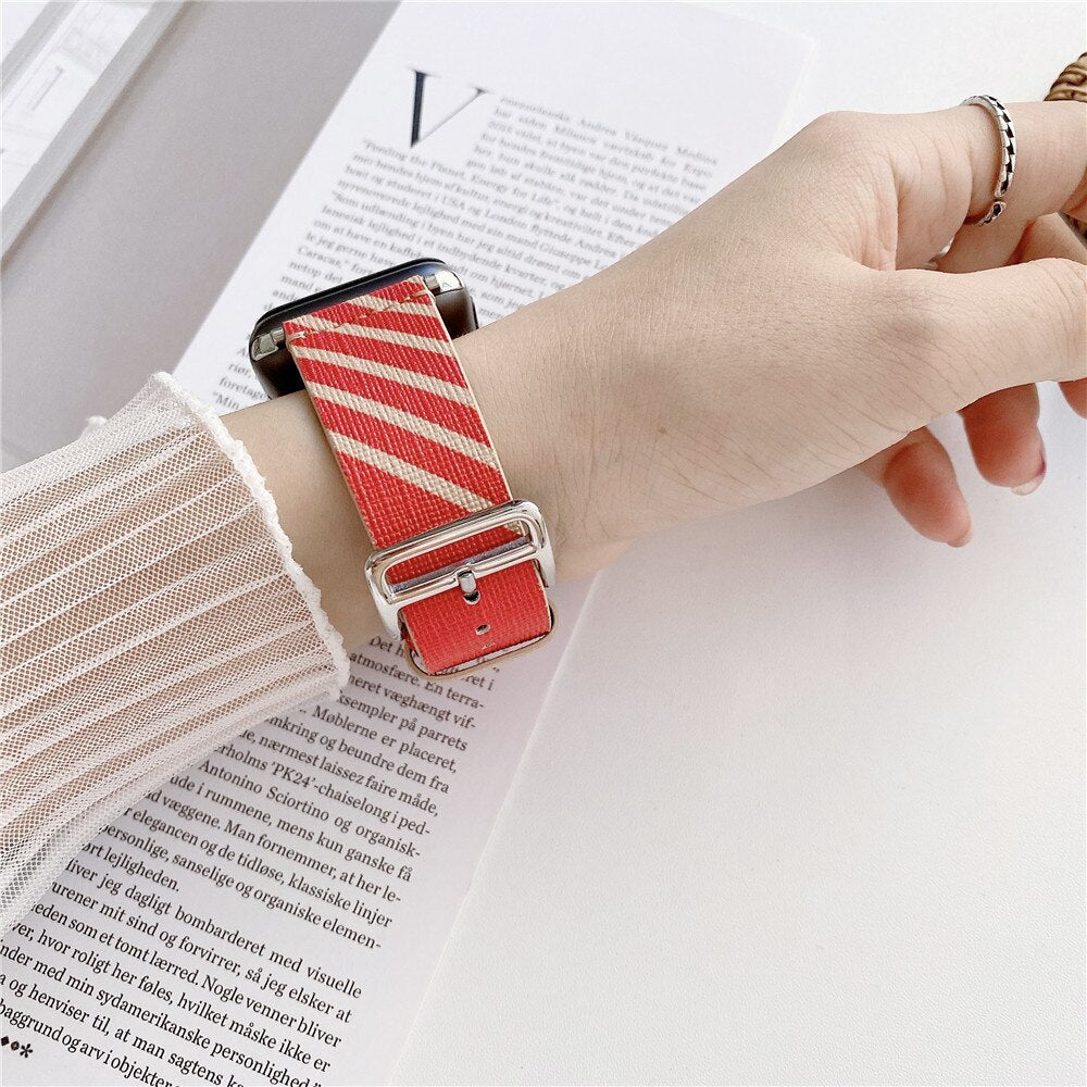 Jumping Single Tour Strap for Apple Watch Band 6 5 4 40mm 44mm Nylon Bracelet for iWatch Series 6 3 38mm 42mm Sports Watchbands