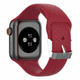 3D Texture Strap for Apple watch band 44mm 40mm Sport Silicone belt watchband bracelet iWatch 38mm 42mm series 3 4 5 se 6 band