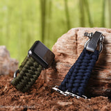 Nylon strap For Apple watch band 44mm 40mm 45mm 41mm 42mm 38mm Outdoors Sport Survival Rope Bracelet iWatch series 3 4 5 se 6 7