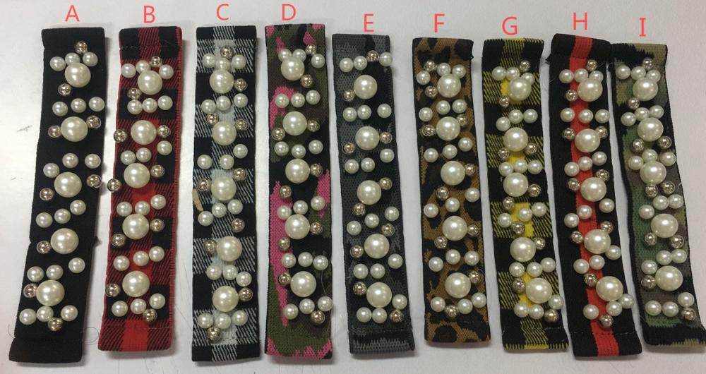 Pearl Beads Camouflage Apple Watch Band Stretch Watch Band Elastic Nylon watch Band 38mm 42mm Apple watch scrunchies