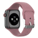 3D Texture Strap for Apple watch band 44mm 40mm Sport Silicone belt watchband bracelet iWatch 38mm 42mm series 3 4 5 se 6 band