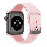 3D Texture Strap for Apple watch band 44mm 40mm Sport Silicone belt watchband bracelet iWatch 38mm 42mm series 3 4 5 se 6 band