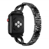 316L Stainless steel band For Apple Watch 44mm 40mm 38mm 42mm Metal Rhinestone watchband bracelet iWatch series 3 4 5 se 6 strap