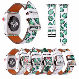 Accessories Apple Watch band strap, flower floral design print, 44mm/ 40mm/ 42mm/ 38mm , Series 1 2 3 4