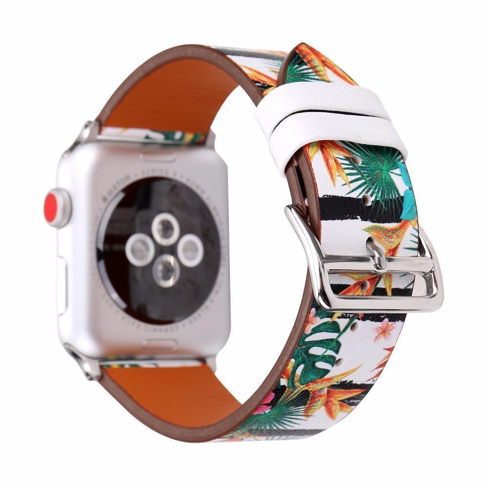 Accessories Apple Watch band strap, flower floral design print, 44mm/ 40mm/ 42mm/ 38mm , Series 1 2 3 4