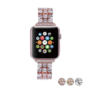 Accessories Apple Watch crystal band, Luxury Bling Diamond Bracelet,  Rhinestone Stainless Steel Strap 44mm/ 40mm/ 42mm/ 38mm, iWatch Series 1 2 3 4