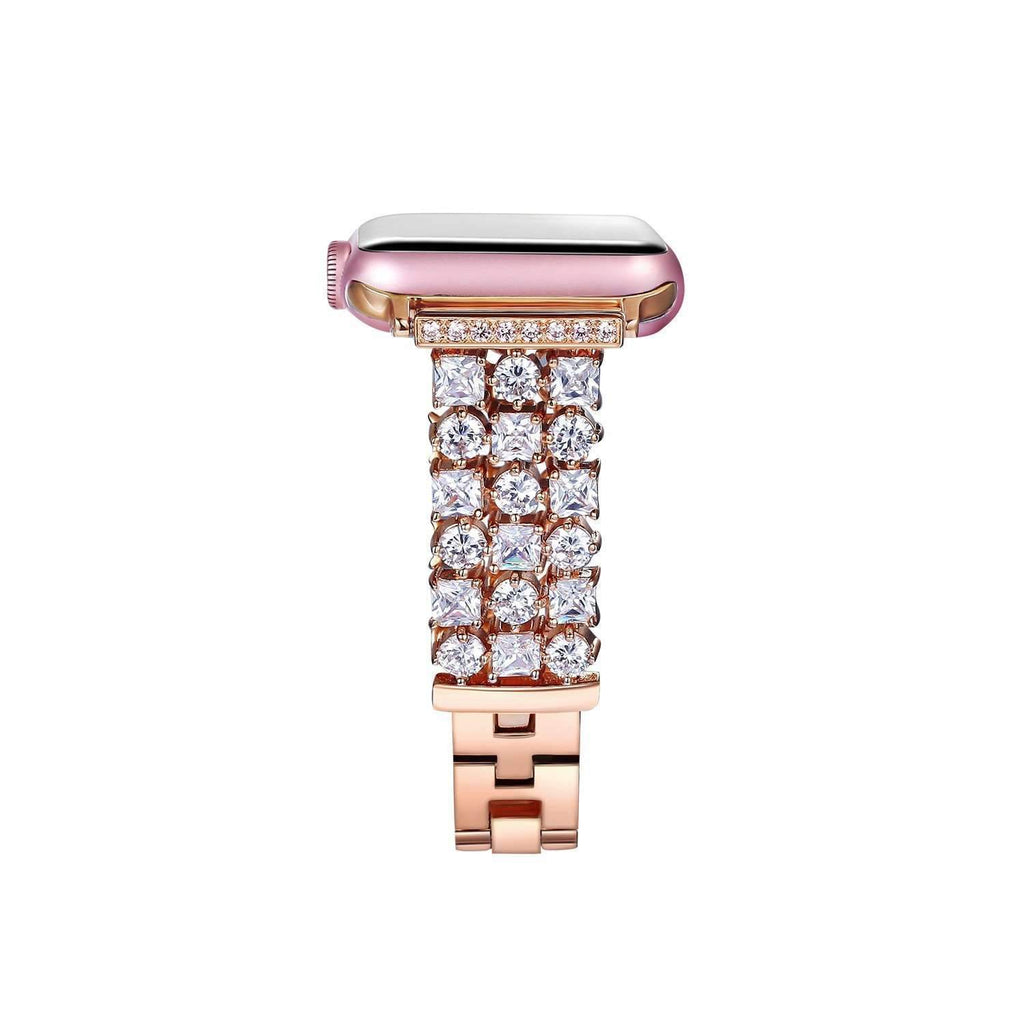 Accessories Apple Watch crystal band, Luxury Bling Diamond Bracelet,  Rhinestone Stainless Steel Strap 44mm/ 40mm/ 42mm/ 38mm, iWatch Series 1 2 3 4