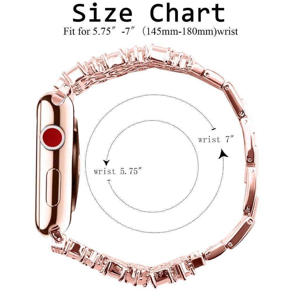 Accessories Apple Watch crystal band, Luxury Bling Diamond Bracelet,  Rhinestone Stainless Steel Strap 44mm/ 40mm/ 42mm/ 38mm, iWatch Series 1 2 3 4