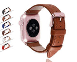 Accessories Apple Watch Series 5 4 3 2 Band, Best iWatch Genuine Leather simple Watchband, Rose Gold Adaptor connector & buckle for 38mm, 40mm, 42mm, 44mm