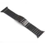 Accessories Apple Watch Series 5 4 3 2 Band, Ceramic link, Luxury Butterfly Clasp Loop Strap Black & white 38mm, 40mm, 42mm, 44mm - US Fast Shipping