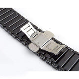 Accessories Apple Watch Series 5 4 3 2 Band, Ceramic link, Luxury Butterfly Clasp Loop Strap Black & white 38mm, 40mm, 42mm, 44mm - US Fast Shipping
