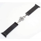 Accessories Apple Watch Series 5 4 3 2 Band, Ceramic link, Luxury Butterfly Clasp Loop Strap Black & white 38mm, 40mm, 42mm, 44mm - US Fast Shipping