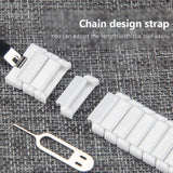 Accessories Apple Watch Series 5 4 3 2 Band, Ceramic link, Luxury Butterfly Clasp Loop Strap Black & white 38mm, 40mm, 42mm, 44mm - US Fast Shipping