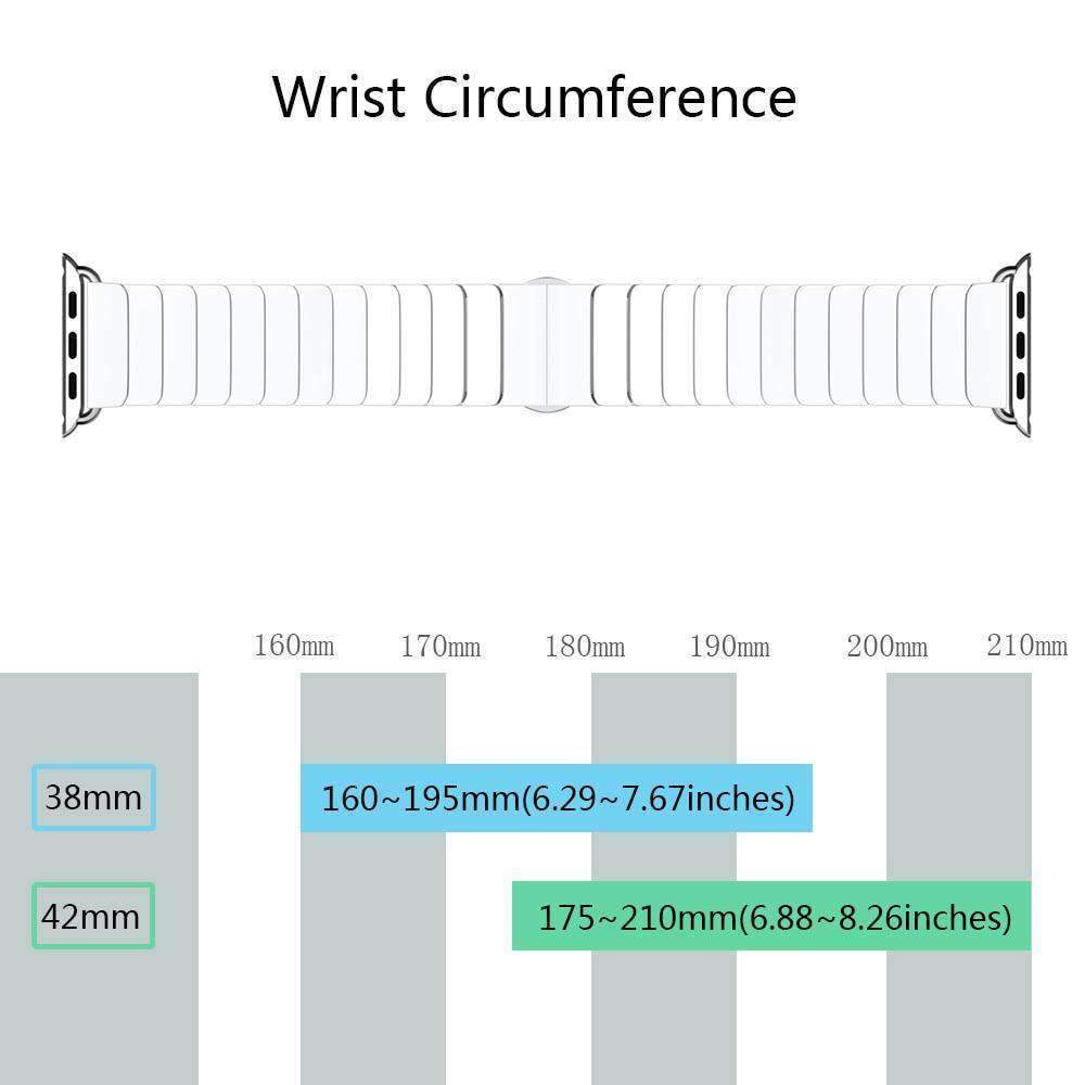 Accessories Apple Watch Series 5 4 3 2 Band, Ceramic link, Luxury Butterfly Clasp Loop Strap Black & white 38mm, 40mm, 42mm, 44mm - US Fast Shipping