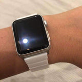 Accessories Apple Watch Series 5 4 3 2 Band, Ceramic link, Luxury Butterfly Clasp Loop Strap Black & white 38mm, 40mm, 42mm, 44mm - US Fast Shipping