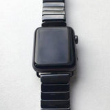 Accessories Apple Watch Series 5 4 3 2 Band, Ceramic link, Luxury Butterfly Clasp Loop Strap Black & white 38mm, 40mm, 42mm, 44mm - US Fast Shipping