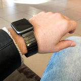 Accessories Apple Watch Series 5 4 3 2 Band, Ceramic link, Luxury Butterfly Clasp Loop Strap Black & white 38mm, 40mm, 42mm, 44mm - US Fast Shipping