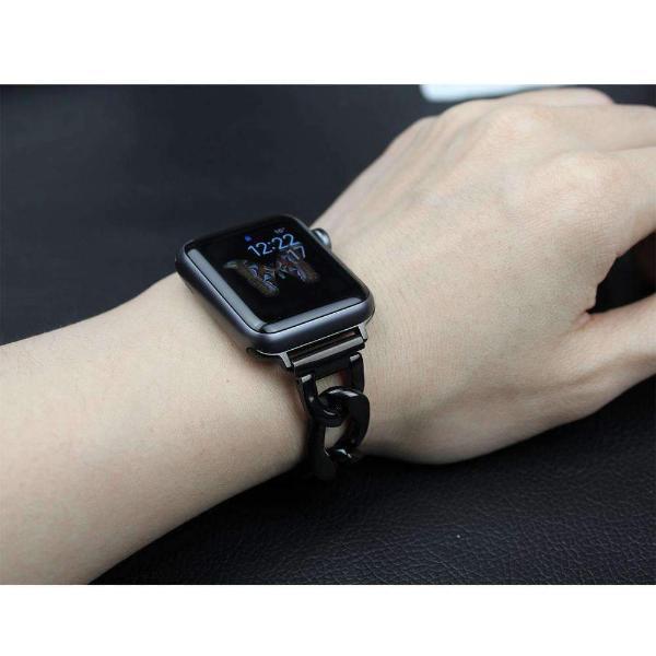 accessories Apple Watch Series 5 4 3 2 Band, Chain link Bracelet Strap Metal Wrist Belt Replacement Clock Watch, 38mm, 40mm, 42mm, 44mm-USA Fast Shipping