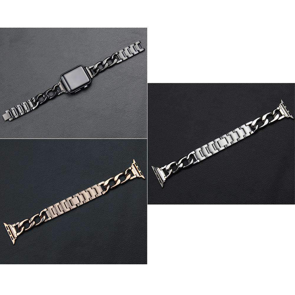 accessories Apple Watch Series 5 4 3 2 Band, Chain link Bracelet Strap Metal Wrist Belt Replacement Clock Watch, 38mm, 40mm, 42mm, 44mm-USA Fast Shipping