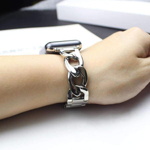 accessories Apple Watch Series 5 4 3 2 Band, Chain link Bracelet Strap Metal Wrist Belt Replacement Clock Watch, 38mm, 40mm, 42mm, 44mm-USA Fast Shipping
