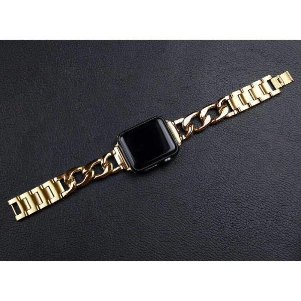 accessories Apple Watch Series 5 4 3 2 Band, Chain link Bracelet Strap Metal Wrist Belt Replacement Clock Watch, 38mm, 40mm, 42mm, 44mm-USA Fast Shipping