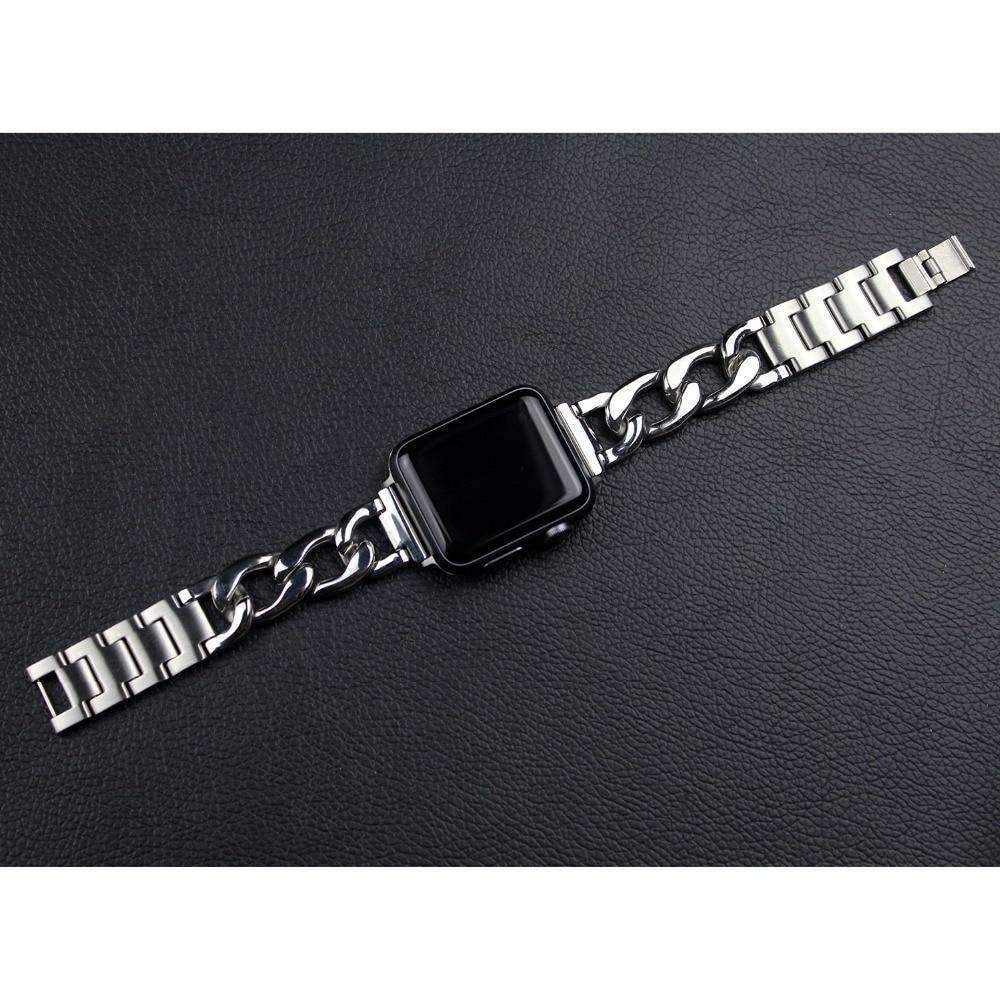 accessories Apple Watch Series 5 4 3 2 Band, Chain link Bracelet Strap Metal Wrist Belt Replacement Clock Watch, 38mm, 40mm, 42mm, 44mm-USA Fast Shipping