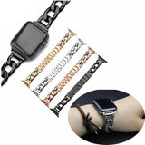 accessories Apple Watch Series 5 4 3 2 Band, Chain link Bracelet Strap Metal Wrist Belt Replacement Clock Watch, 38mm, 40mm, 42mm, 44mm-USA Fast Shipping