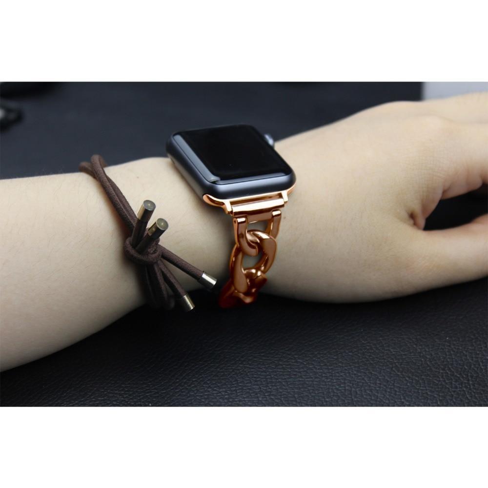 accessories Apple Watch Series 5 4 3 2 Band, Chain link Bracelet Strap Metal Wrist Belt Replacement Clock Watch, 38mm, 40mm, 42mm, 44mm-USA Fast Shipping
