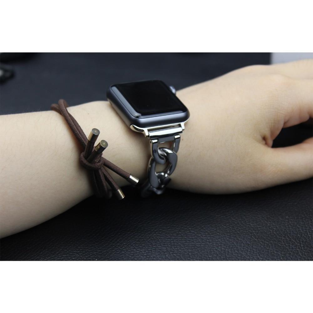 accessories Apple Watch Series 5 4 3 2 Band, Chain link Bracelet Strap Metal Wrist Belt Replacement Clock Watch, 38mm, 40mm, 42mm, 44mm-USA Fast Shipping