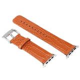 Accessories Apple Watch Series 5 4 3 2 Band, Crocodile Genuine Leather Strap for iWatch 38mm, 40mm, 42mm, 44mm