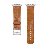 Accessories Apple Watch Series 5 4 3 2 Band, Crocodile Genuine Leather Strap for iWatch 38mm, 40mm, 42mm, 44mm