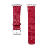 Accessories Apple Watch Series 5 4 3 2 Band, Crocodile Genuine Leather Strap for iWatch 38mm, 40mm, 42mm, 44mm