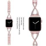 Accessories Apple Watch Series 5 4 3 2 Band, Elegant Crystal bling Rhinestone Bracelet, Stainless Steel for iwatch 38mm, 40mm, 42mm, 44mm - US fast shipping