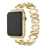 accessories Apple Watch Series 5 4 3 2 Band,  Elliptical Style Wristband, Stainless Steel Metal iWatch Strap 38mm, 40mm, 42mm, 44mm