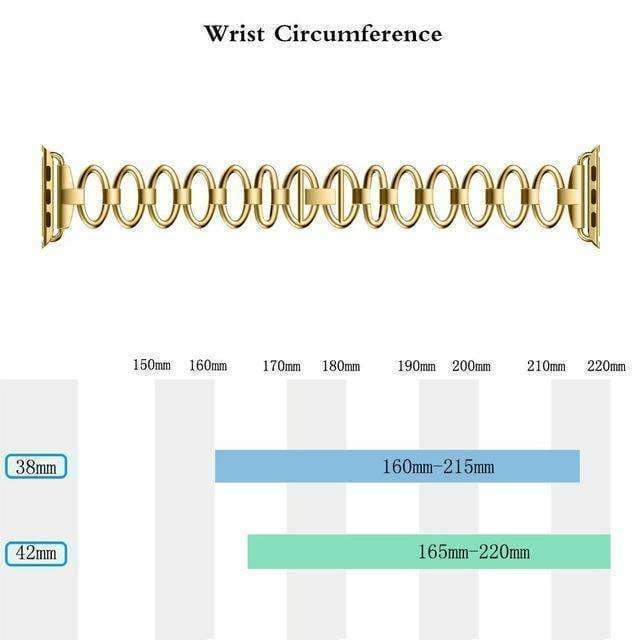 accessories Apple Watch Series 5 4 3 2 Band,  Elliptical Style Wristband, Stainless Steel Metal iWatch Strap 38mm, 40mm, 42mm, 44mm