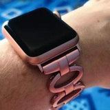 accessories Apple Watch Series 5 4 3 2 Band,  Elliptical Style Wristband, Stainless Steel Metal iWatch Strap 38mm, 40mm, 42mm, 44mm