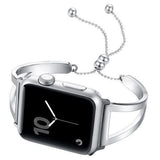 Accessories Apple Watch Series 5 4 3 2 Band, Luxury Cuff Stainless Steel Adjustable Bracelet Watchband Women 38mm, 40mm, 42mm, 44mm - US Fast Shipping