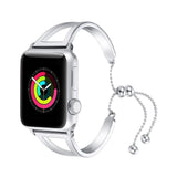 Accessories Apple Watch Series 5 4 3 2 Band, Luxury Cuff Stainless Steel Adjustable Bracelet Watchband Women 38mm, 40mm, 42mm, 44mm - US Fast Shipping