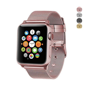 accessories Apple Watch Series 5 4 3 2 Band, Sport Milanese Loop with buckle, Stainless Steel iwatch 38mm, 40mm, 42mm, 44mm - US Fast Shipping
