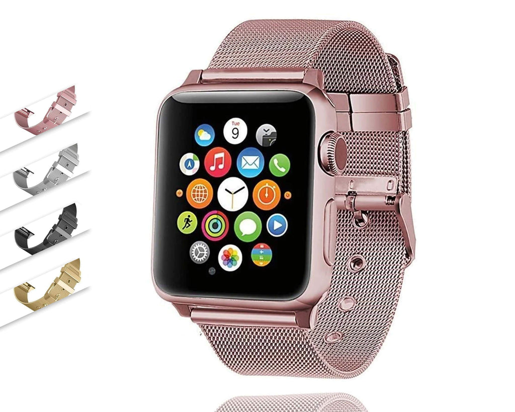 accessories Apple Watch Series 5 4 3 2 Band, Sport Milanese Loop with buckle, Stainless Steel iwatch 38mm, 40mm, 42mm, 44mm - US Fast Shipping