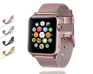accessories Apple Watch Series 5 4 3 2 Band, Sport Milanese Loop with buckle, Stainless Steel iwatch 38mm, 40mm, 42mm, 44mm - US Fast Shipping