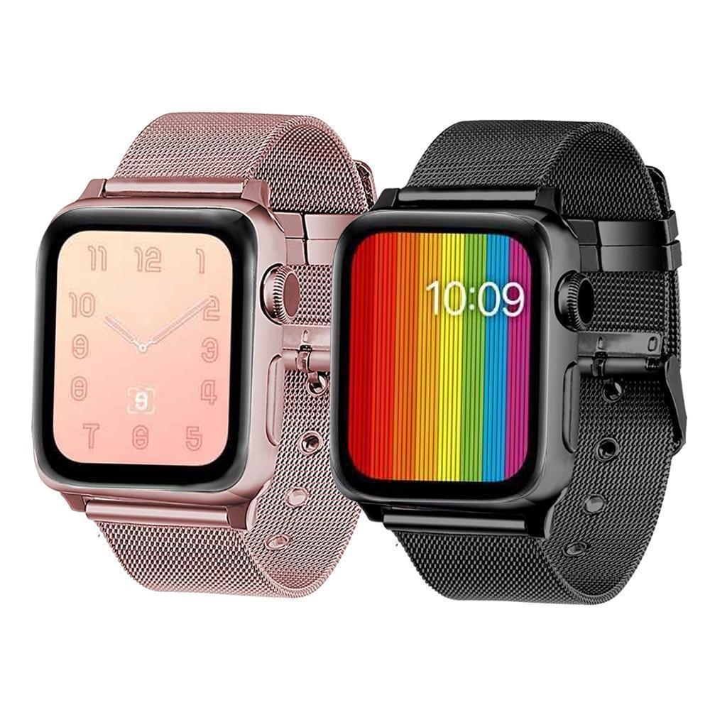 accessories Apple Watch Series 5 4 3 2 Band, Sport Milanese Loop with buckle, Stainless Steel iwatch 38mm, 40mm, 42mm, 44mm - US Fast Shipping