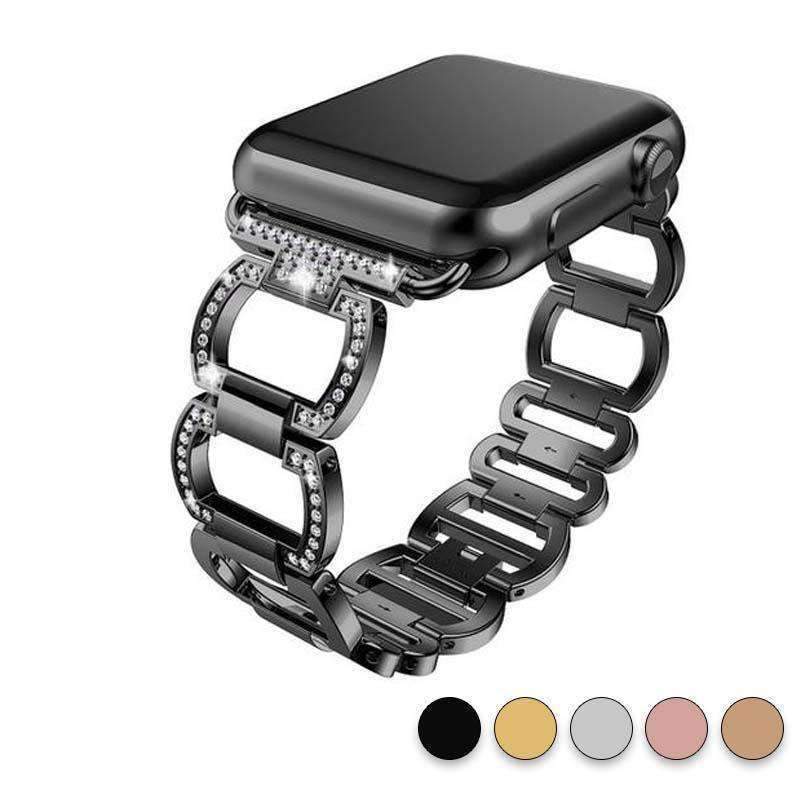 Accessories Apple Watch Series 5 4 3 2 Band, Stainless Steel, Bling Rhinestone Diamond  38mm, 40mm, 42mm, 44mm