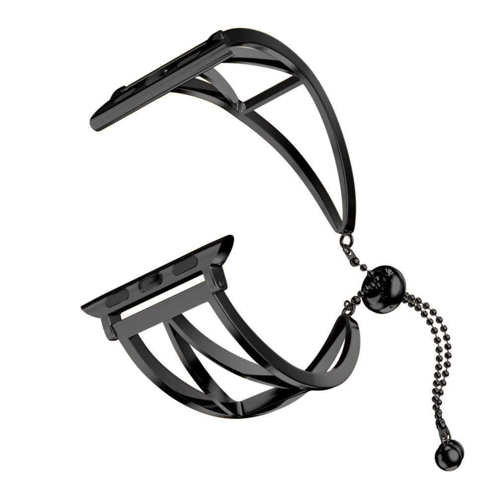 accessories Black 2 / 38mm/40mm Apple Watch Series 5 4 3 2 Band, Cuff Rose Gold Band, Stainless Steel, Women Strap, Bangle Bracelet, fits 38mm, 40mm, 42mm, 44mm