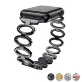 accessories Black / 38mm / 40mm Apple Watch Series 5 4 3 2 Band,  Elliptical Style Wristband, Stainless Steel Metal iWatch Strap 38mm, 40mm, 42mm, 44mm
